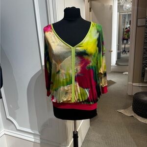 Aldo Martin Spanish Colorful Top SZ L NWT